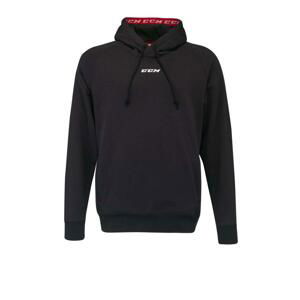 CCM Mikina Team Fleece Pullover Hoodie JR - Junior, M, šedá