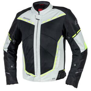 Ozone Moto bunda Jet II šedo-černo-fluo žlutá - L