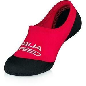 Aqua-Speed Neo dětské neoprenové ponožky červená - EU 20/21