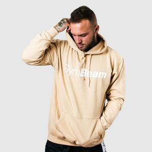 GymBeam Mikina PRO Hoodie Sand - XXL - písková - bílá