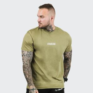 GymBeam Tričko FIT Olive - XL - zelená