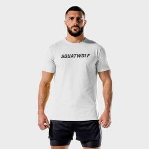 SQUATWOLF Tričko Iconic Muscle White - L - bílá