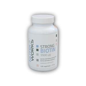 Nutri Works Strong Biotin 5500mcg 120 kapslí