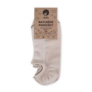 Vlnka Bavlněné ponožky kotníkové nízké 2 páry - béžová - 43-46