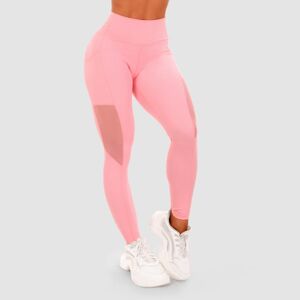 GymBeam Dámské legíny Mesh Panel pink - L - růžová