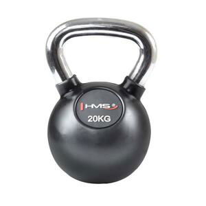 HMS Vinylový kettlebell s chromovaným úchopem KGC 20 kg