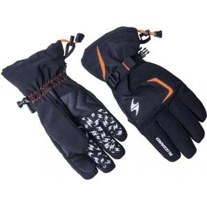 Blizzard Reflex black/orange lyžařské rukavice - Velikost 8