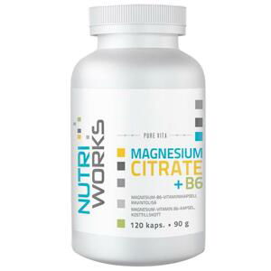 NutriWorks Magnesium Citrate + B6 120 kapslí