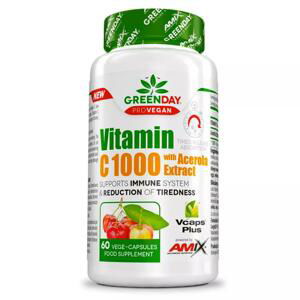 Amix Nutrition ProVEGAN Vitamin C 1000 s extraktem z aceroly 60 kapslí