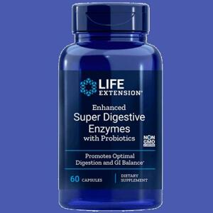 Life Extension Enhanced Super Digestive Enzymes with Probiotics 60 kapslí