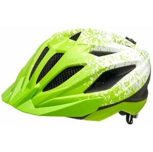 Ked Street Junior Pro lime green white matt juniorská cyklistická přilba - S (49-55 cm)