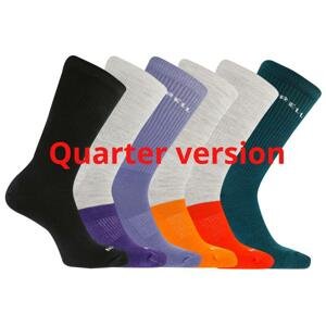 Merrell Ponožky Mea33695q6b2 Asst Recycled Cushion Quarter (6 Packs) Assorted - M/L EU 40-45