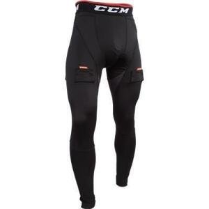 CCM Kalhoty se suspenzorem Compression Pant Jock SR - Senior, XXL, černá