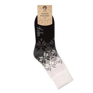 Vlnka Ovčí ponožky Merino norský vzor - 35-37