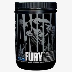 Universal Předtréninkový stimulant Animal Fury Nutrition 490 g - modrá malina