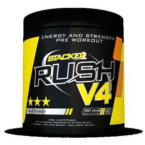 Stacker Předtréninkový stimulant Rush V42 180 g - ovocný punč