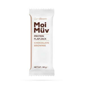 GymBeam MoiMüv Protein Flapjack 12 x 90 g - čokoládové brownie