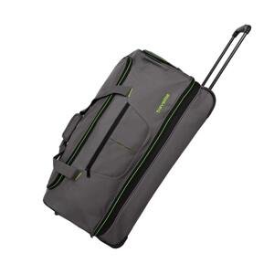 Travelite Basics Wheeled duffle L Grey/green taška