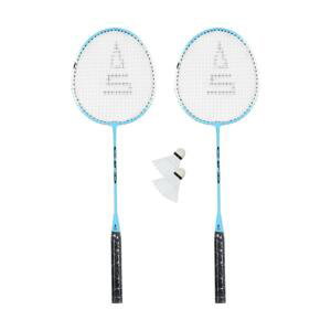 RULYT Badmintonový set Sulov 2x raketa 2x míček vak - světle modrý