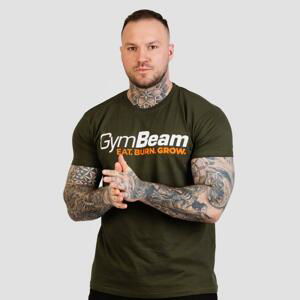 GymBeam Tričko Grow Military Green - XXXL - vojenská zelená