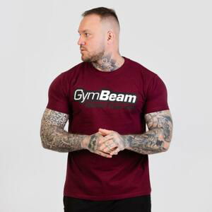 GymBeam Tričko Beam Burgundy - XXL - burgundy