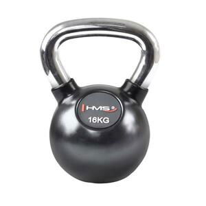 HMS Vinylový kettlebell s chromovaným úchopem KGC 16 kg