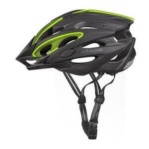 Etape Biker cyklistická helma černá-žlutá fluo - S/M (55-58 cm)