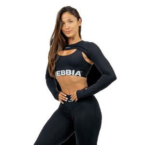 Nebbia Fitness bolero s dlouhým rukávem TRUE HERO 257 - XS/S - černá