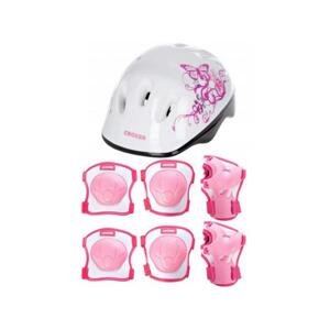 Croxer Silky Neve růžový set chráničů a helmy - M