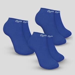 GymBeam Ponožky Ankle Socks 3Pack Blue - XL/XXL - modrá