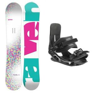 Raven Pearl white dětský snowboard + Hatchey Tactic Junior vázání - 135 cm + EU 33-39