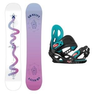 Gravity Fairy 23/24 juniorský snowboard + Gravity G1 Jr black/pink/teal vázání - 130 cm + S (EU 32-37)