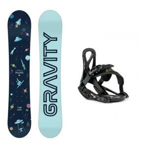 Gravity Pluto dětský snowboard + Beany Kido vázání - 100 cm + XXS (EU 25-32)