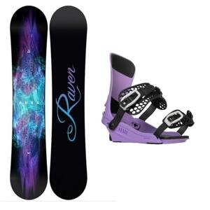 Raven Aura dámský snowboard + Gravity Fenix levander 23/24 vázání - 140 cm + M (EU 39,5-41,5)