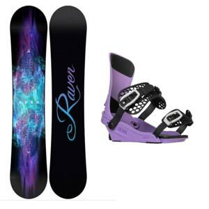 Raven Aura dámský snowboard + Gravity Fenix levander 23/24 vázání - 140 cm + L (EU 42-43)