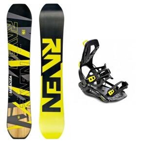Raven Barracuda Carbon Lime snowboard + Raven FT360 black/lime vázání - 150 cm + XL (EU 43-46)