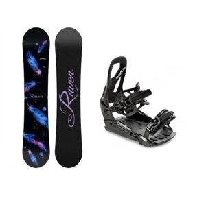 Raven Mia Black dámský snowboard + Raven S230 Black vázání - 150 cm + M/L (EU 40-47)