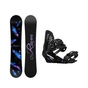 Raven Mia Black dámský snowboard + Gravity G2 Lady black vázání - 153 cm + L (EU 42-43)
