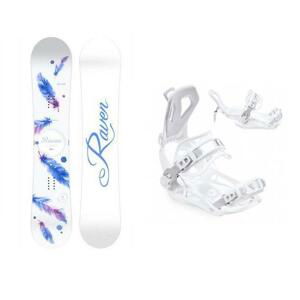 Raven Mia White dámský snowboard + Raven FT360 white vázání - 139 cm + S (EU 35-40)