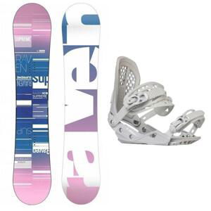 Raven Supreme white dámský snowboard + Gravity G2 Lady white vázání - 150 cm + L (EU 42,5-43)