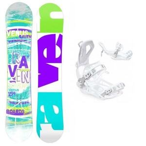 Raven Venus dámský snowboard + Raven FT360 white vázání - 150 cm + S (EU 35-40)