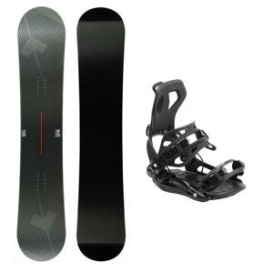 Hatchey SPR snowboard + Hatchey Fastec vázání - 155 cm + XL, black (EU 45-47)