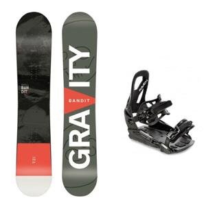 Gravity Bandit pánský snowboard + Raven S230 Black vázání - 159 cm wide + M/L (EU 40-47)