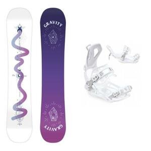 Gravity Sirene White 23/24 dámský snowboard + Raven FT360 white vázání - 154 cm + S (EU 35-40)