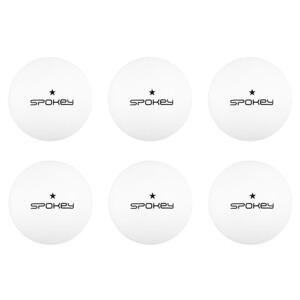 Spokey LERNER * Pingpongové míčky, 6 ks, bílé