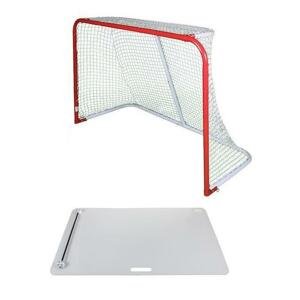 Merco Goal hokejová branka + Merco Shooting Pad Rebounder deska s nahrávačem