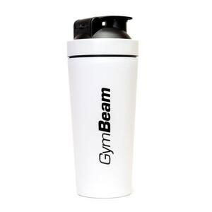 GymBeam Šejkr Steel White 750 ml - bílá