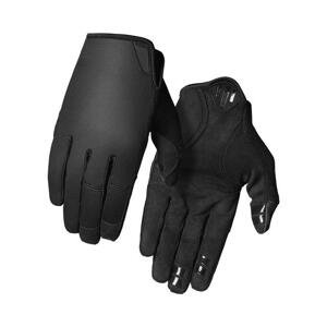 Giro DND Black cyklistické rukavice - Black M