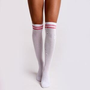 BeastPink Ponožky High Socks White - S - bílá