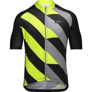 Gore Signal Jersey Mens dres - neon yellow/multicolor XL - červená